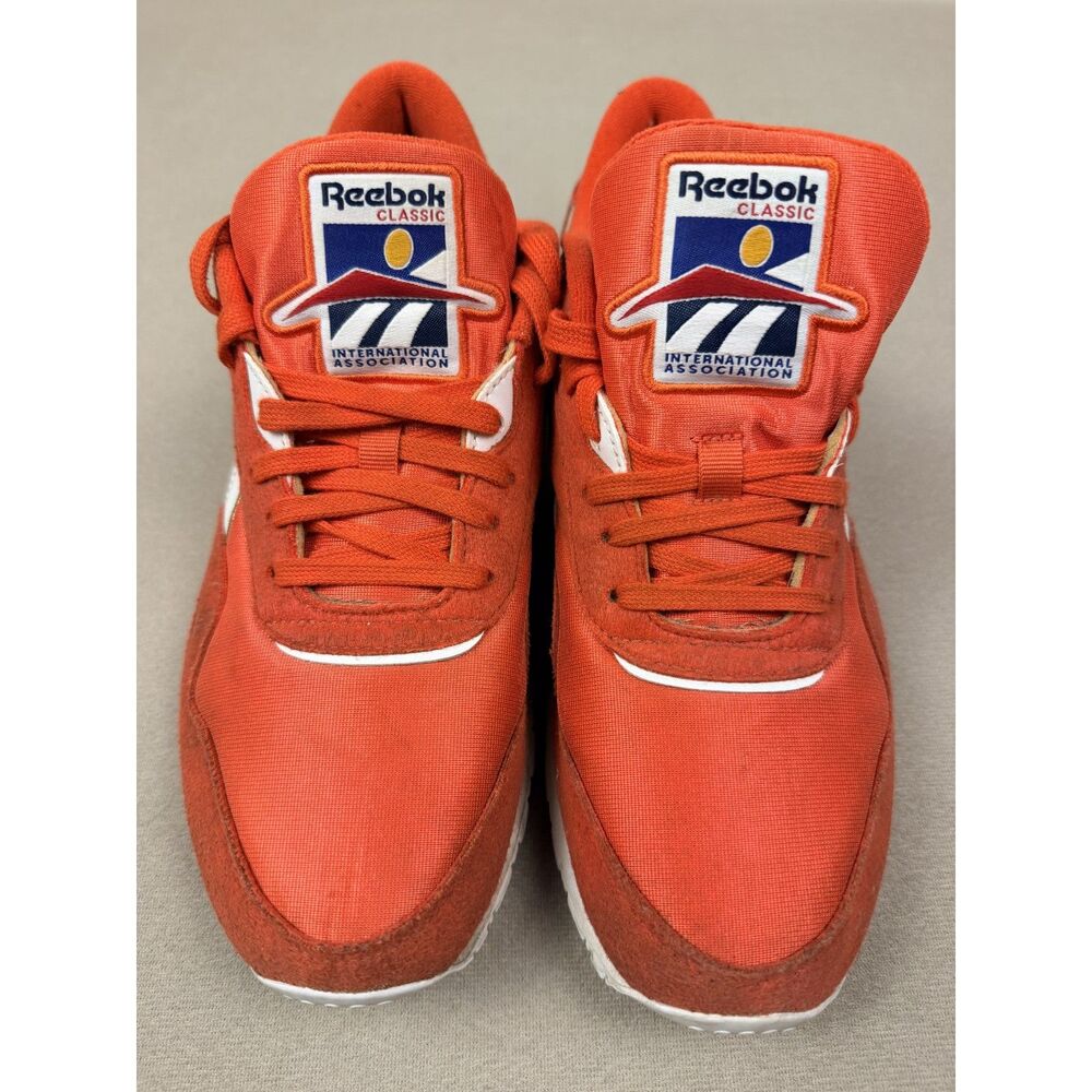 Reebok Classic Nylon Sneakers Vector Red White Retro Suede (Women's Size 10.5)